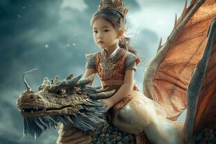 骑龙的少女