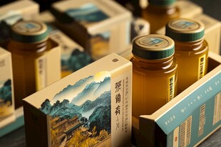 秦岭山土蜂蜜包装设计