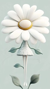 3d卡通花