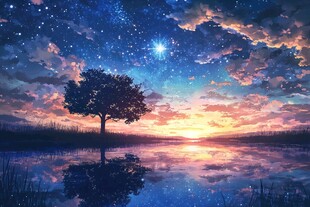 唯美星雨