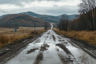 雨后的土路