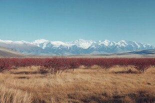 雪山红