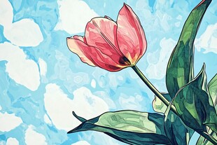 郁金香插画