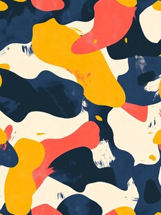 不规则几何北欧混色