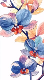 手绘创意百花壁纸