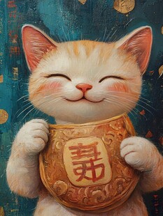 发财猫插画