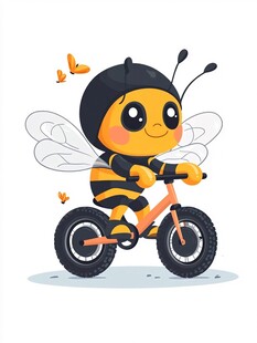 原创蜜蜂形象插画