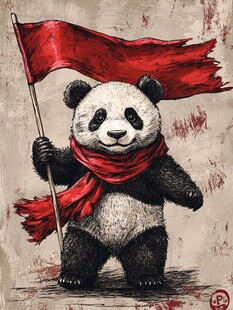 熊猫插画王者驾到
