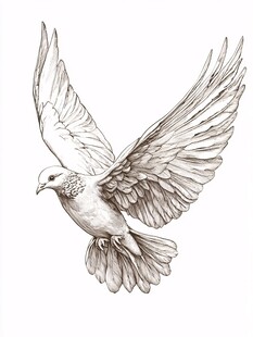 原创手绘鸟麻雀