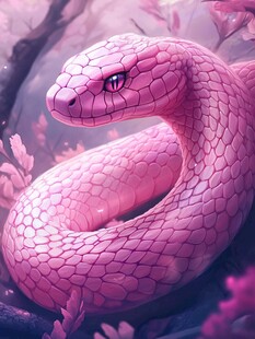 粉红色的毒蛇