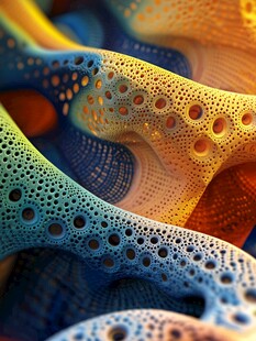 3d抽象连续凹凸肌理