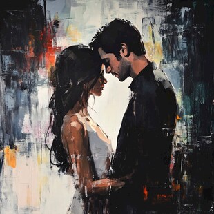 情侣油画