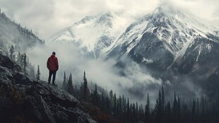 山高人为峰登山