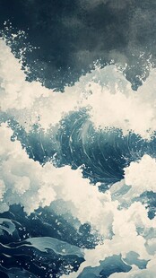 古风海浪浪花