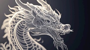 龙包装插画