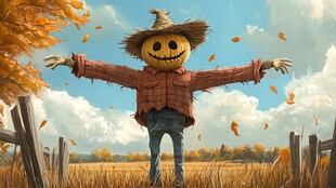 南瓜稻草人
