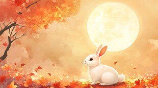 月兔插画