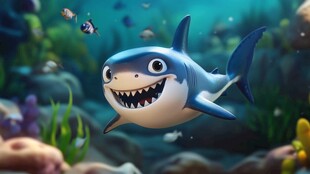 鲨鱼动画形象