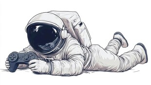 宇航员插画