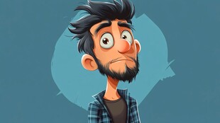 卡通写实漫画人物