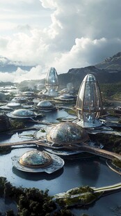 魅力挪威市悬浮岛设计