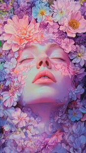 3d立体唯美花卉