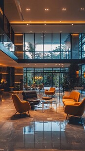 写字楼大厅休息区