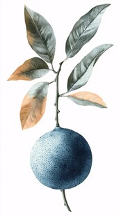 黄金葡萄柚插画