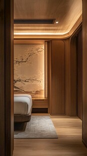 木饰面灯光效果