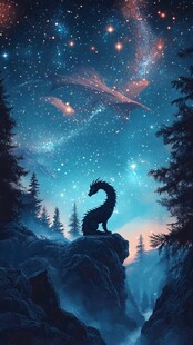 星月河幻想插画