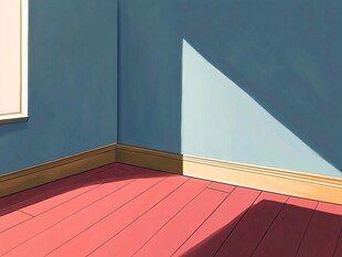 木地板房间地插图