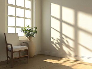黄色室内暖光太阳光