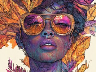 新颖新锐创意艺术绘画