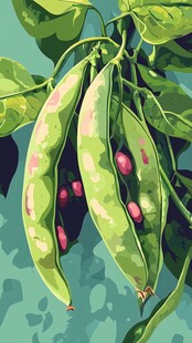 插画风豌豆