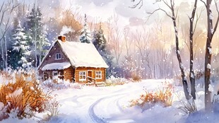 雪景插画