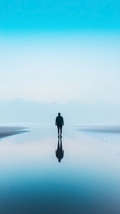 孤身一人背景素材