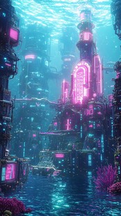 粉红色的外星城市