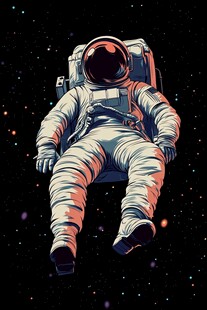 宇航员插画
