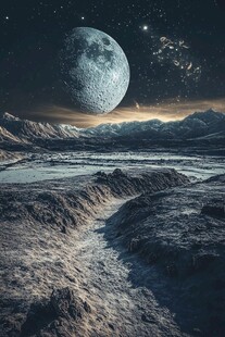 蓝月夜梦幻唯美奇幻