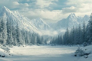 高清大画幅冬天雪景