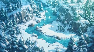 雪山原画