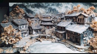 巴蜀文化缩微场景