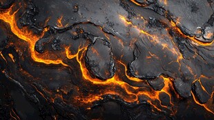 流体画金色山河