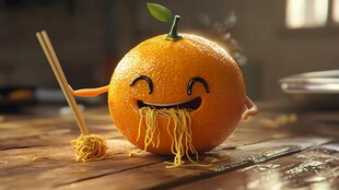 开心表情水果
