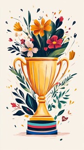 奖杯插画