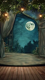 蓝月夜梦幻唯美奇幻