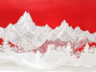 新中式雪山