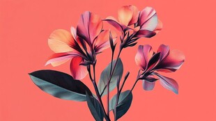 3d立体唯美花卉