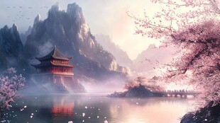 唯美古风场景