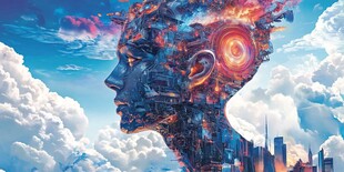 人工智能vr海报背景